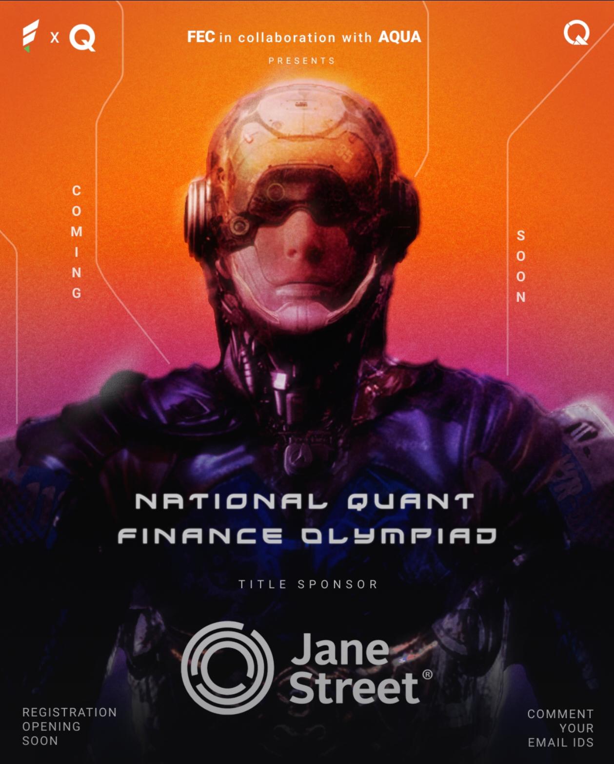 National Quant Finance Olympiad Poster